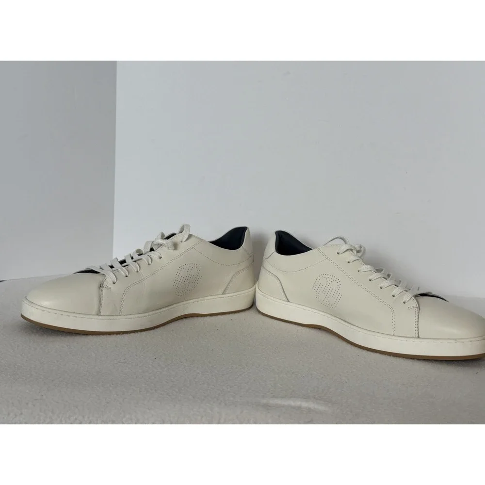 Deming THE DOWNTOWNER Italian Leather Recovery Sneakers Comfort Shoes Bone 11.5